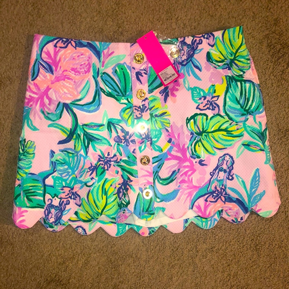 NWT kaylie skort in the mermaid in the shade print